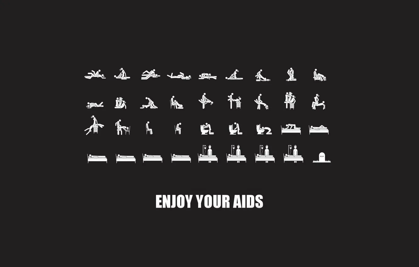 Photo wallpaper advertising, and as well, started, AIDS