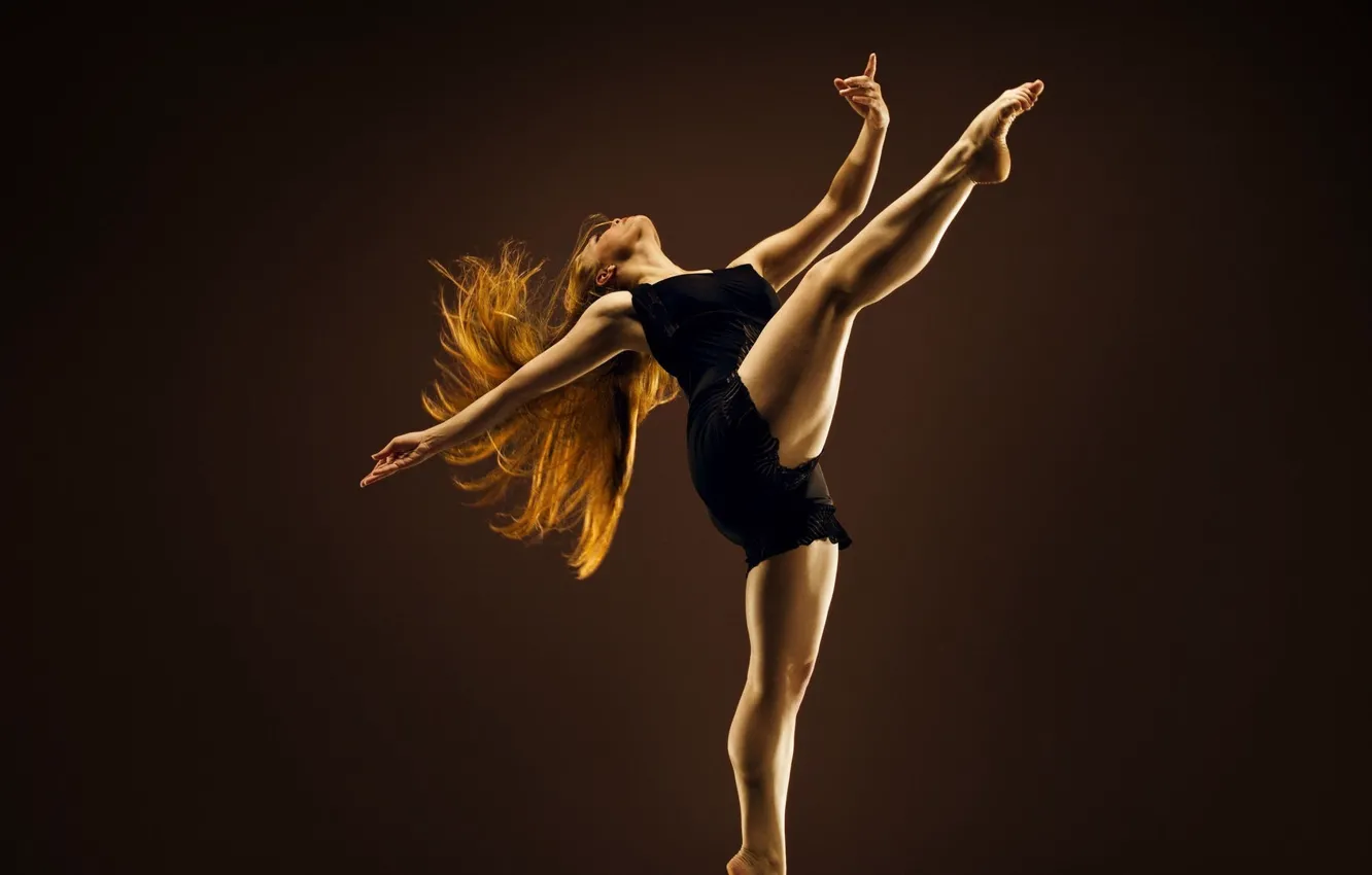 Photo wallpaper feet, sport, red, gymnast