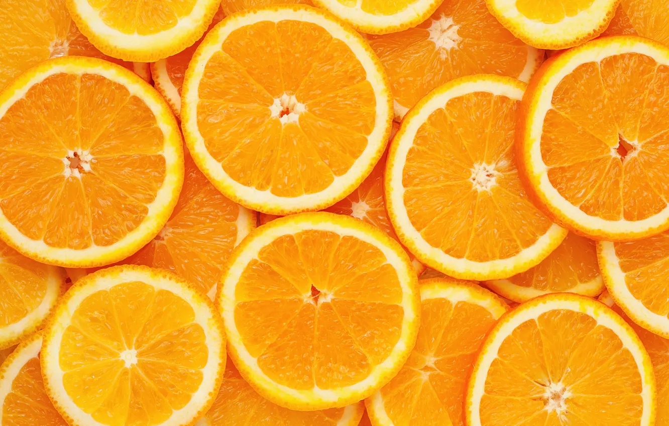 Photo wallpaper orange, texture, slices
