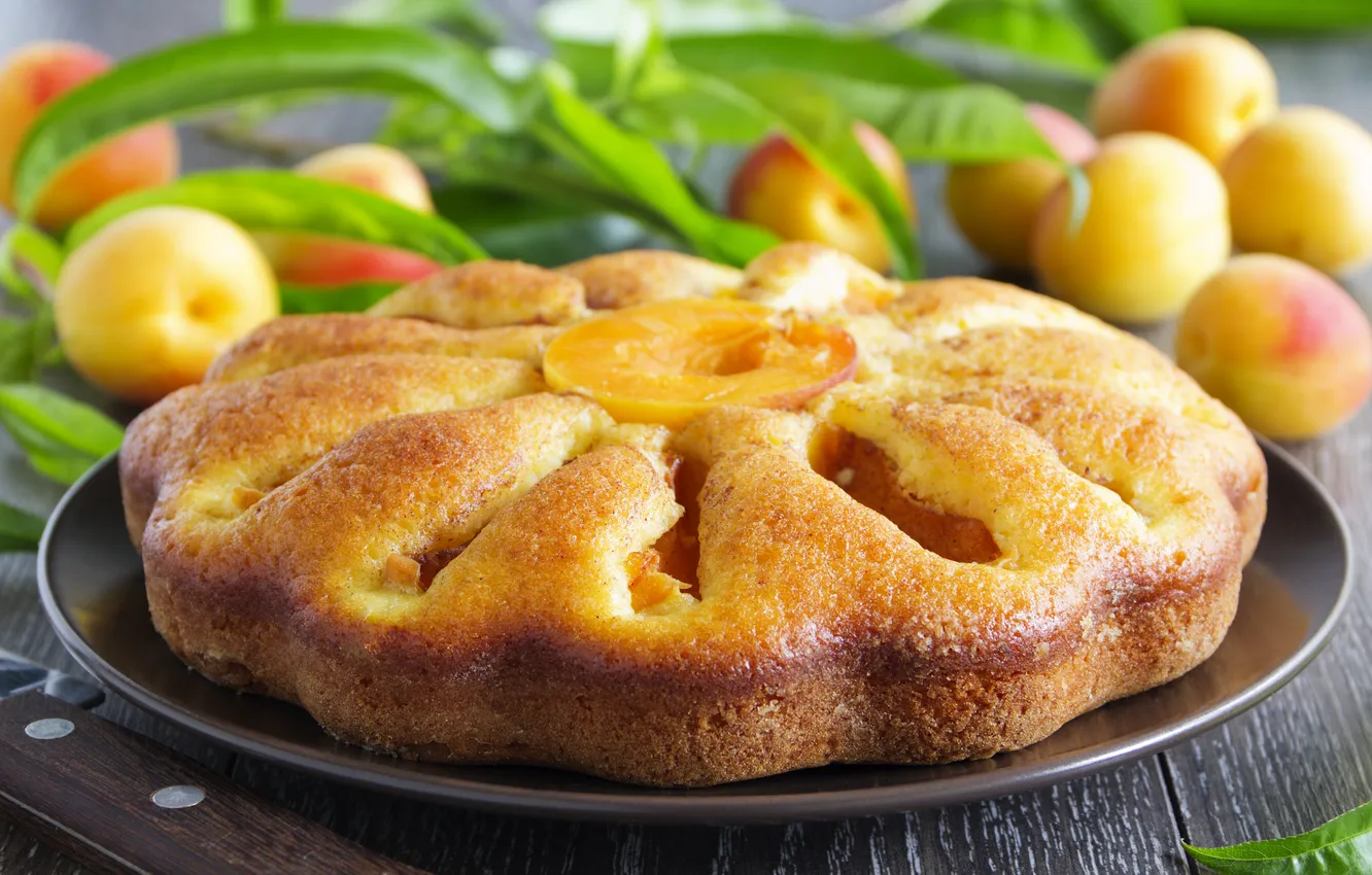Photo wallpaper pie, cakes, apricot pie