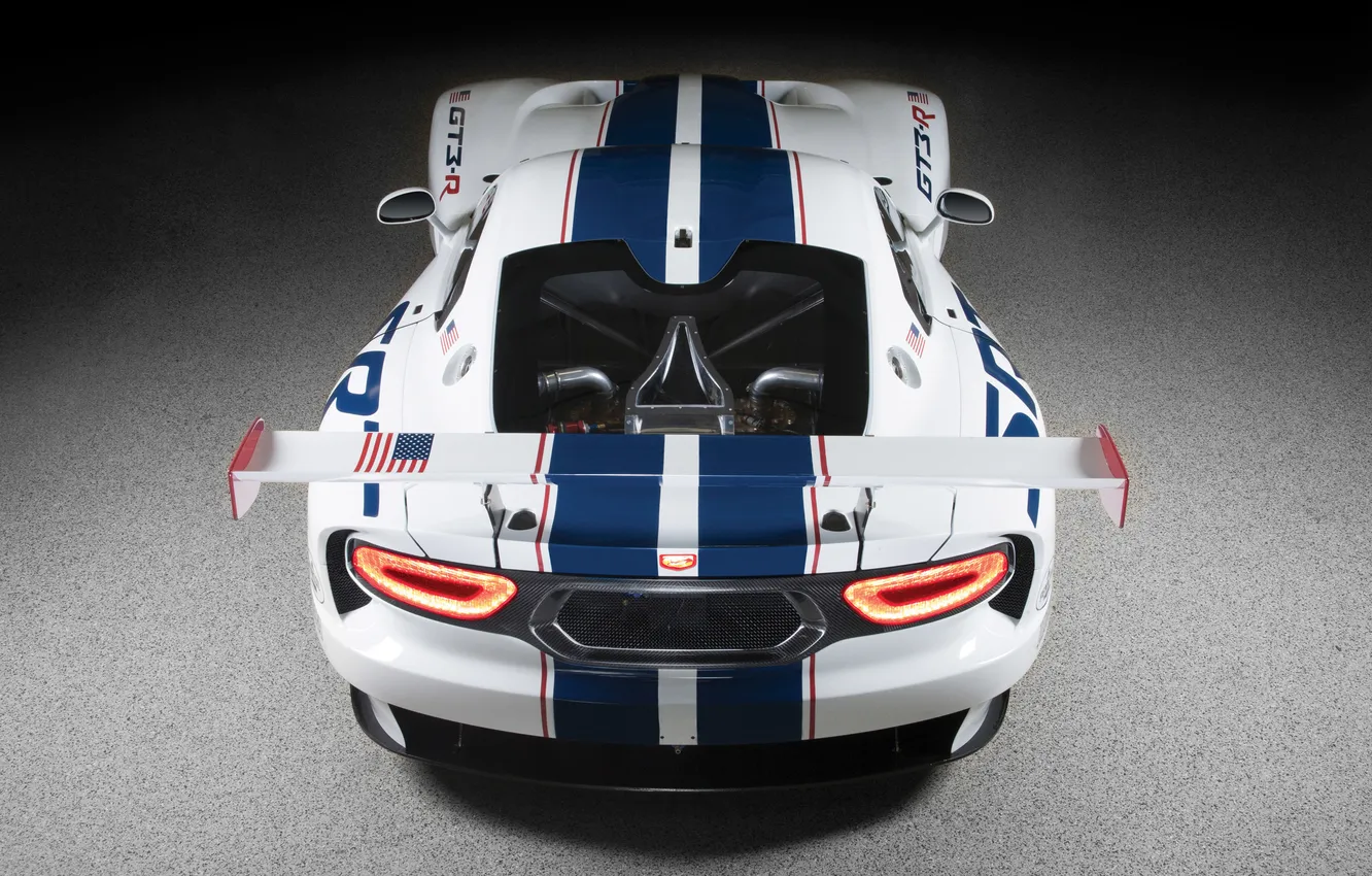 Photo wallpaper machine, Dodge, Viper, back, SRT, GT3-R