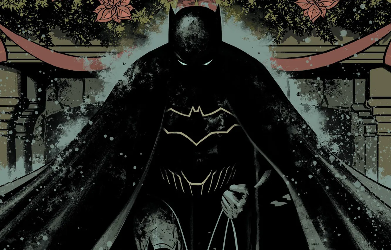 Photo wallpaper dark, fantasy, Batman, artwork, mask, Comics, fantasy art, DC Comics