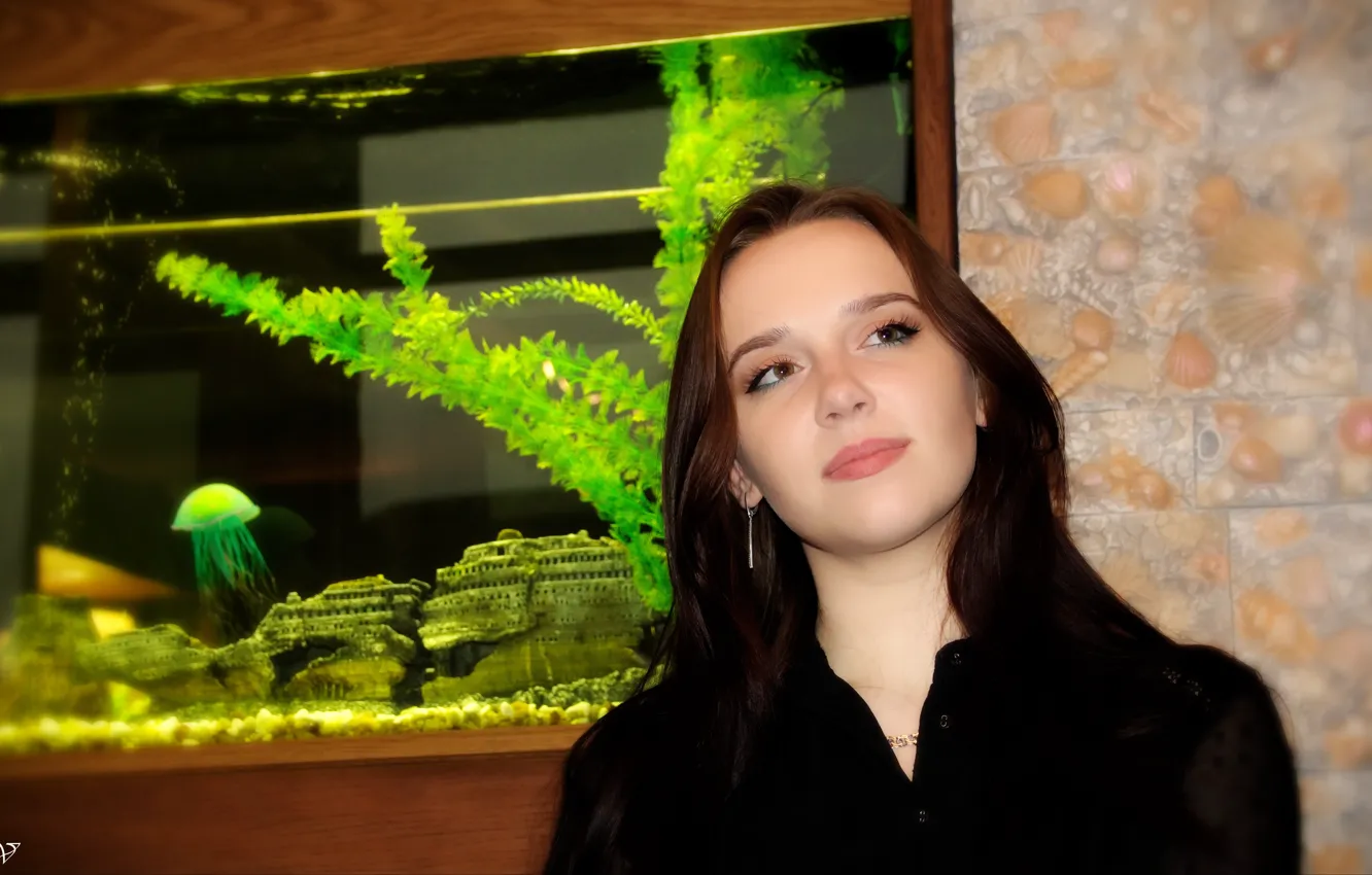 Photo wallpaper girl, beautiful, cute