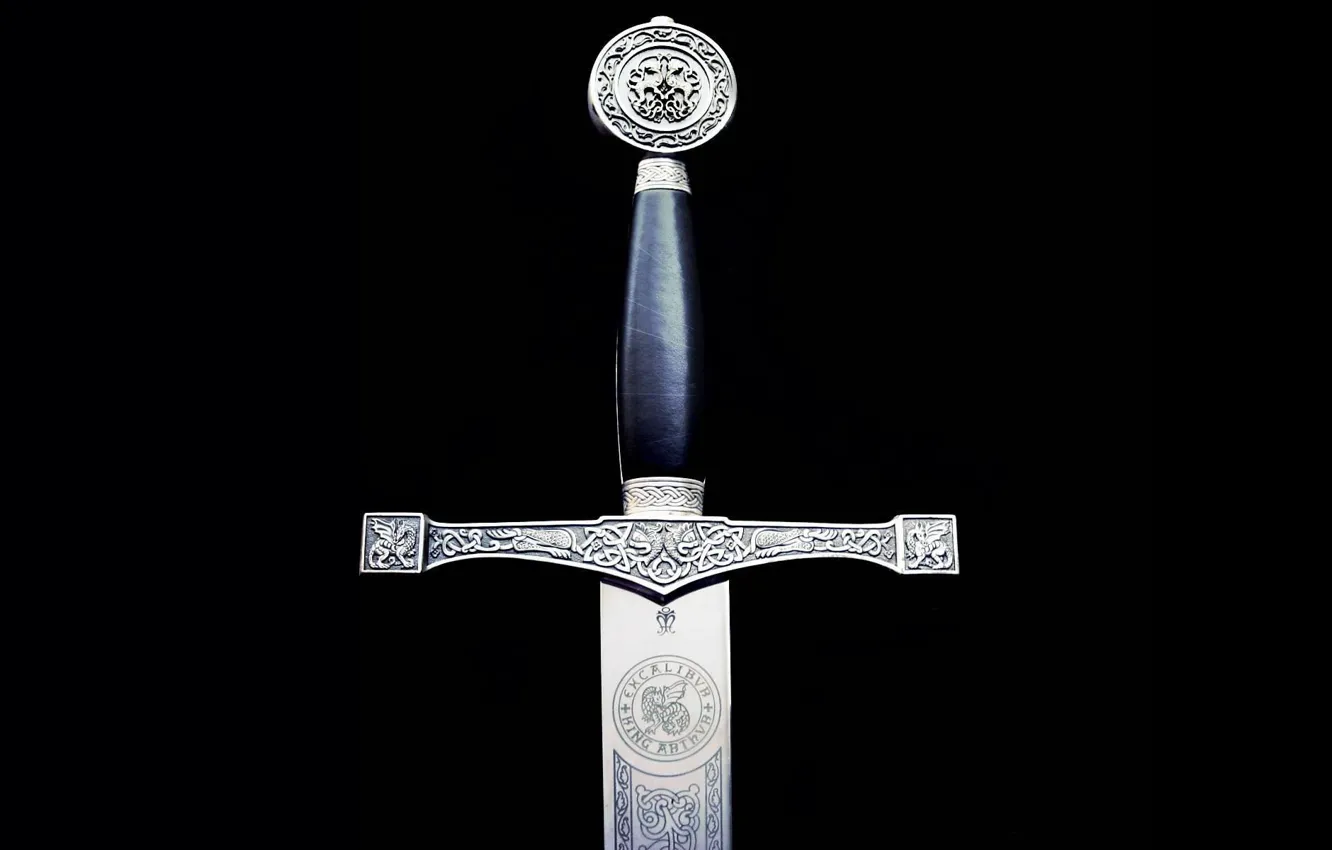 Photo wallpaper Black, Sword, Arthur, Weapons