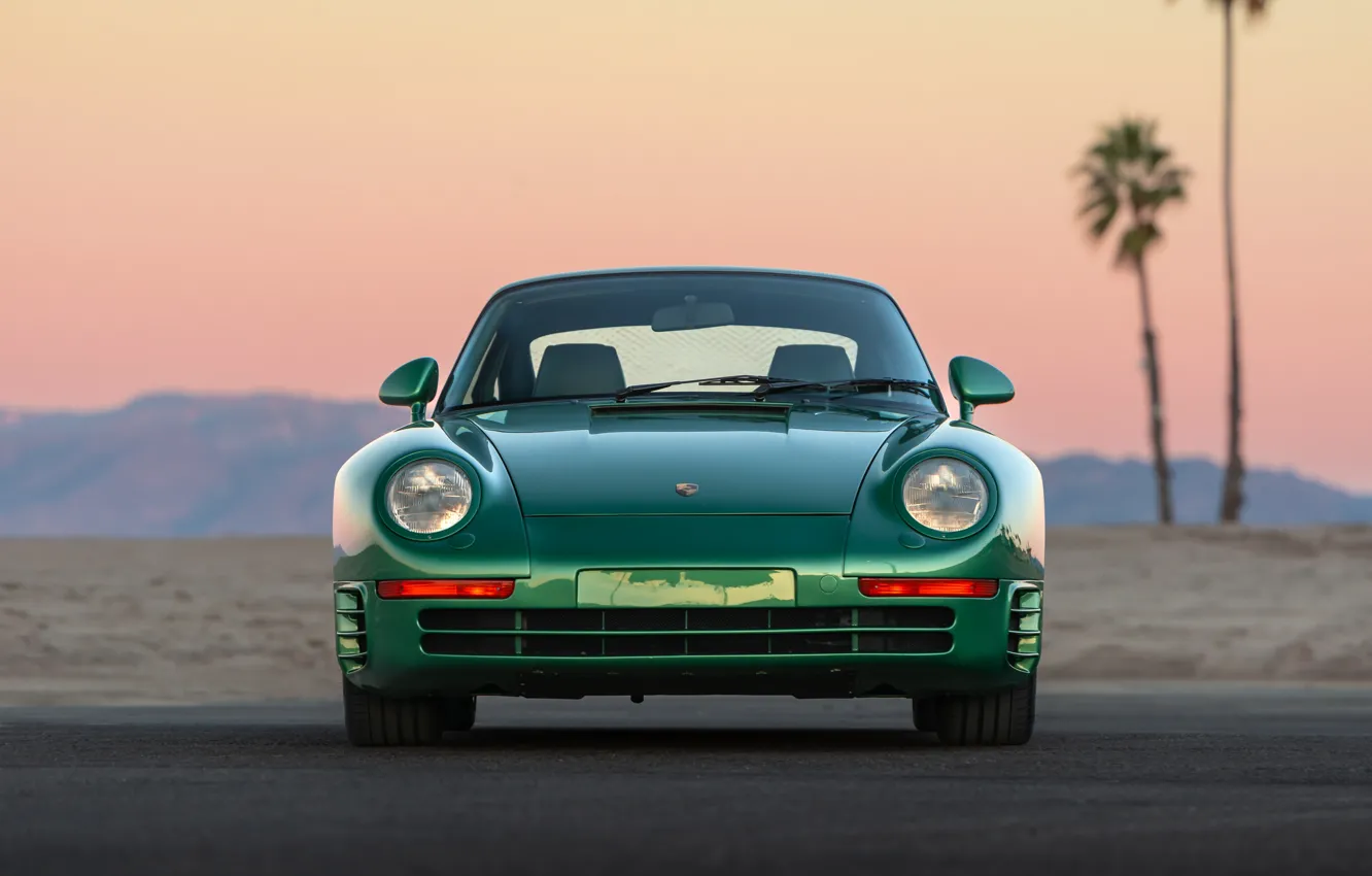 Photo wallpaper green, Porsche, Sight, Canepa, 959SC, Porsche 959SC, Canepa Porsche 959SC