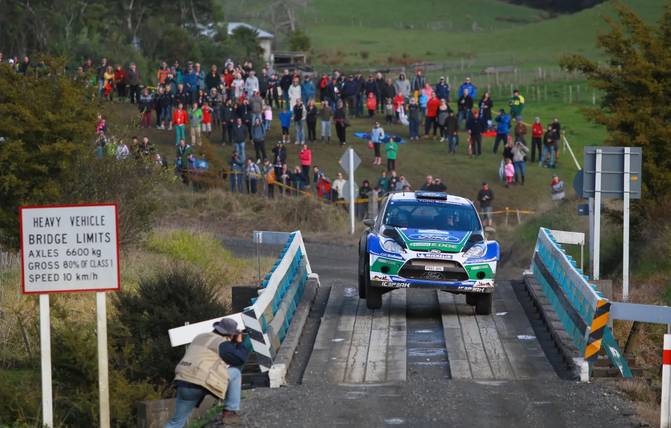 Photo wallpaper auto, race, sport, people, Ford, New Zealand, WRC, the front