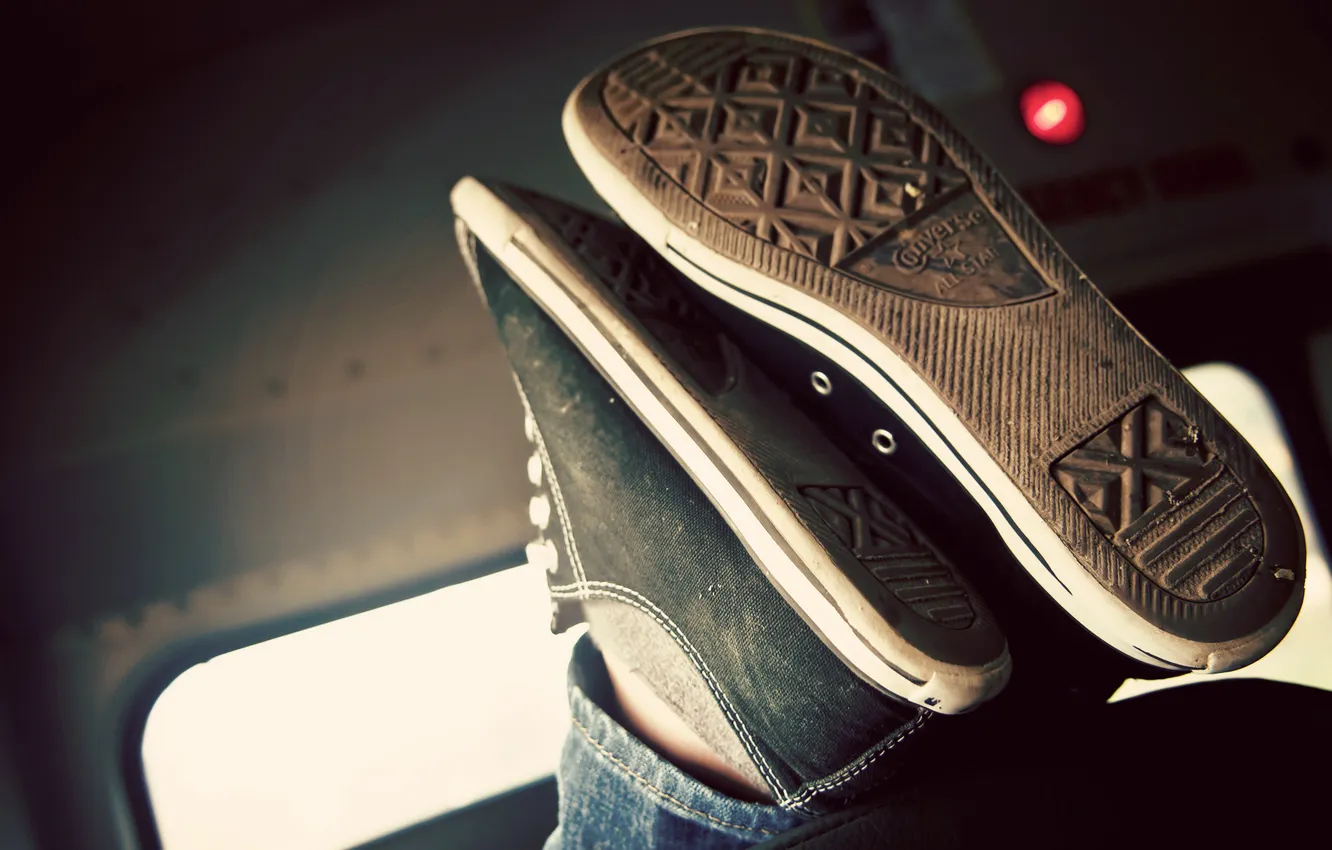 Photo wallpaper stay, feet, sneakers