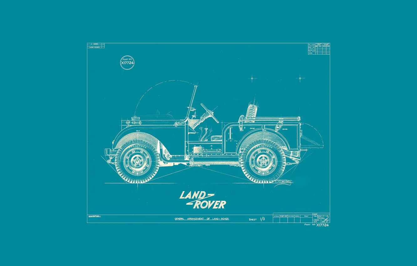 Photo wallpaper Land Rover, SUV, 1945