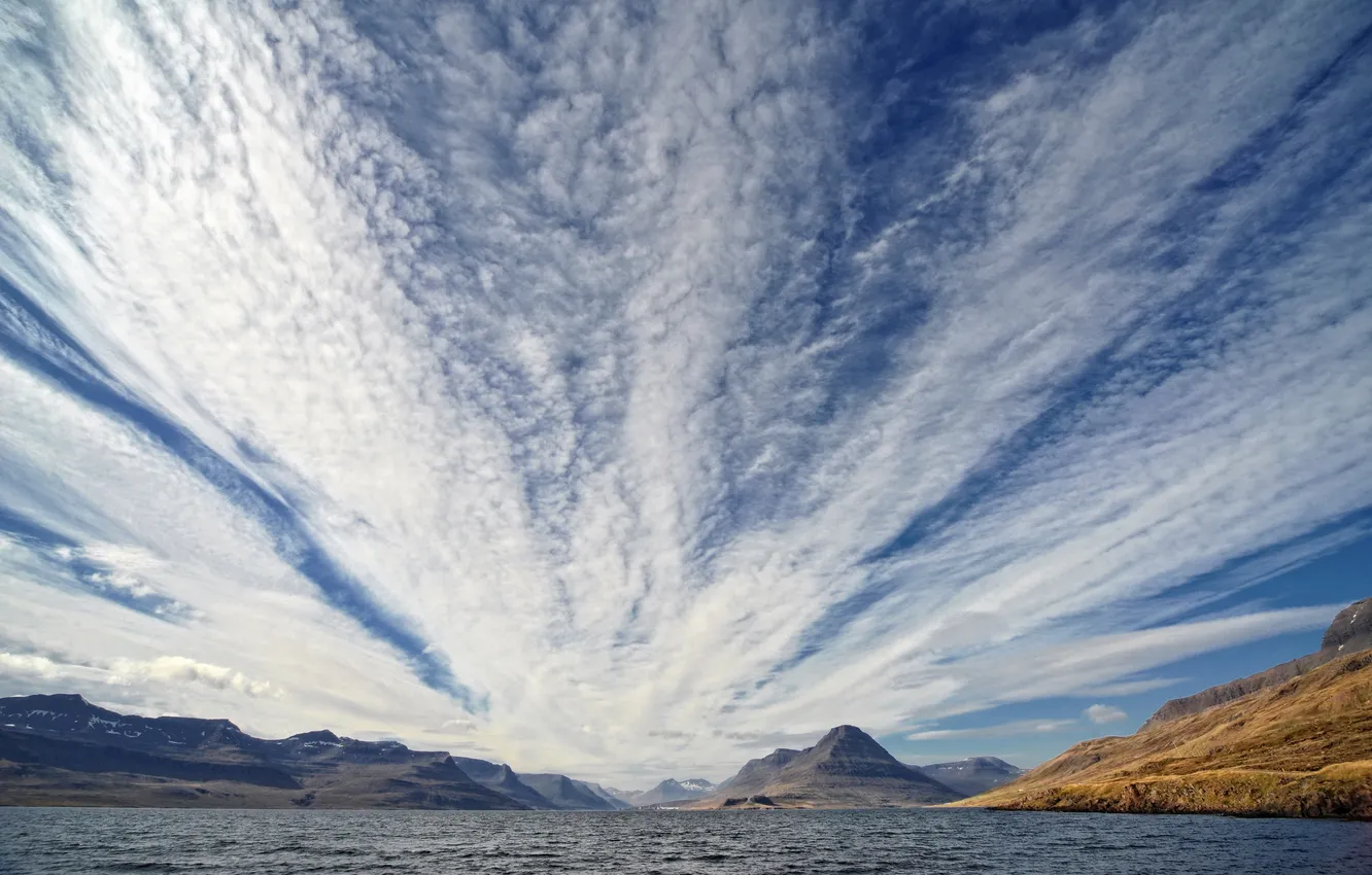 Photo wallpaper sea, the sky, landscape