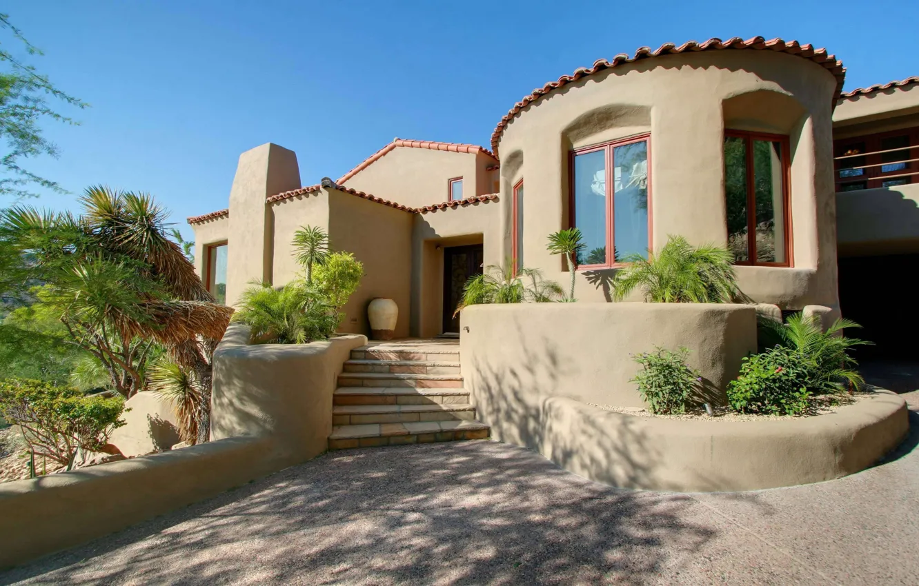 Photo wallpaper style, Villa, home, house, architecture, Arizona, exterior