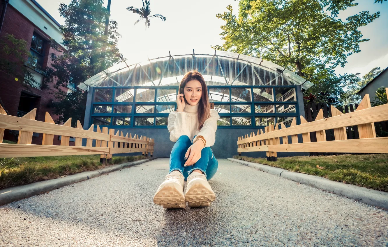 Photo wallpaper summer, girl, model, figure, Asian