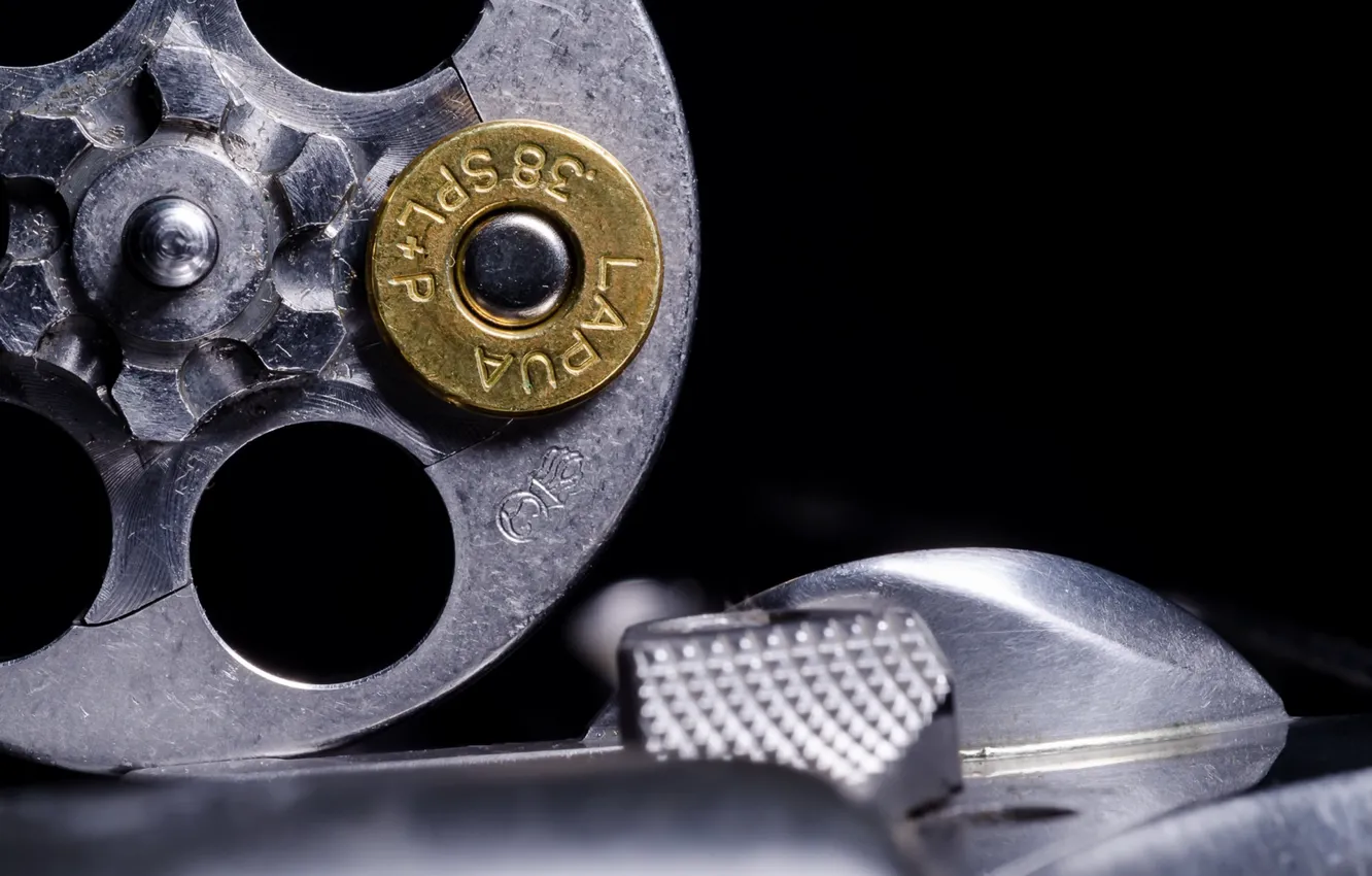 Photo wallpaper cartridge, revolver, Russian Roulette