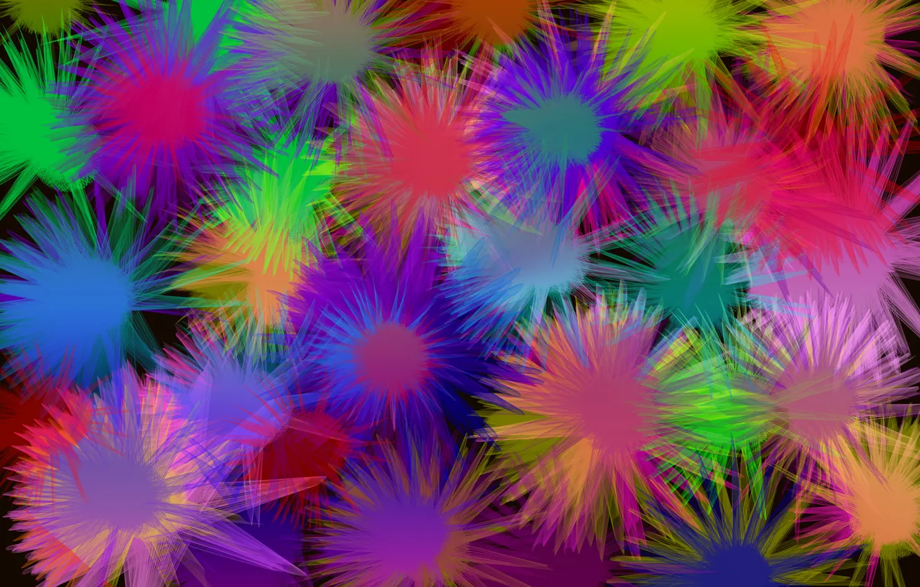 Photo wallpaper light, color, salute, blots, fireworks