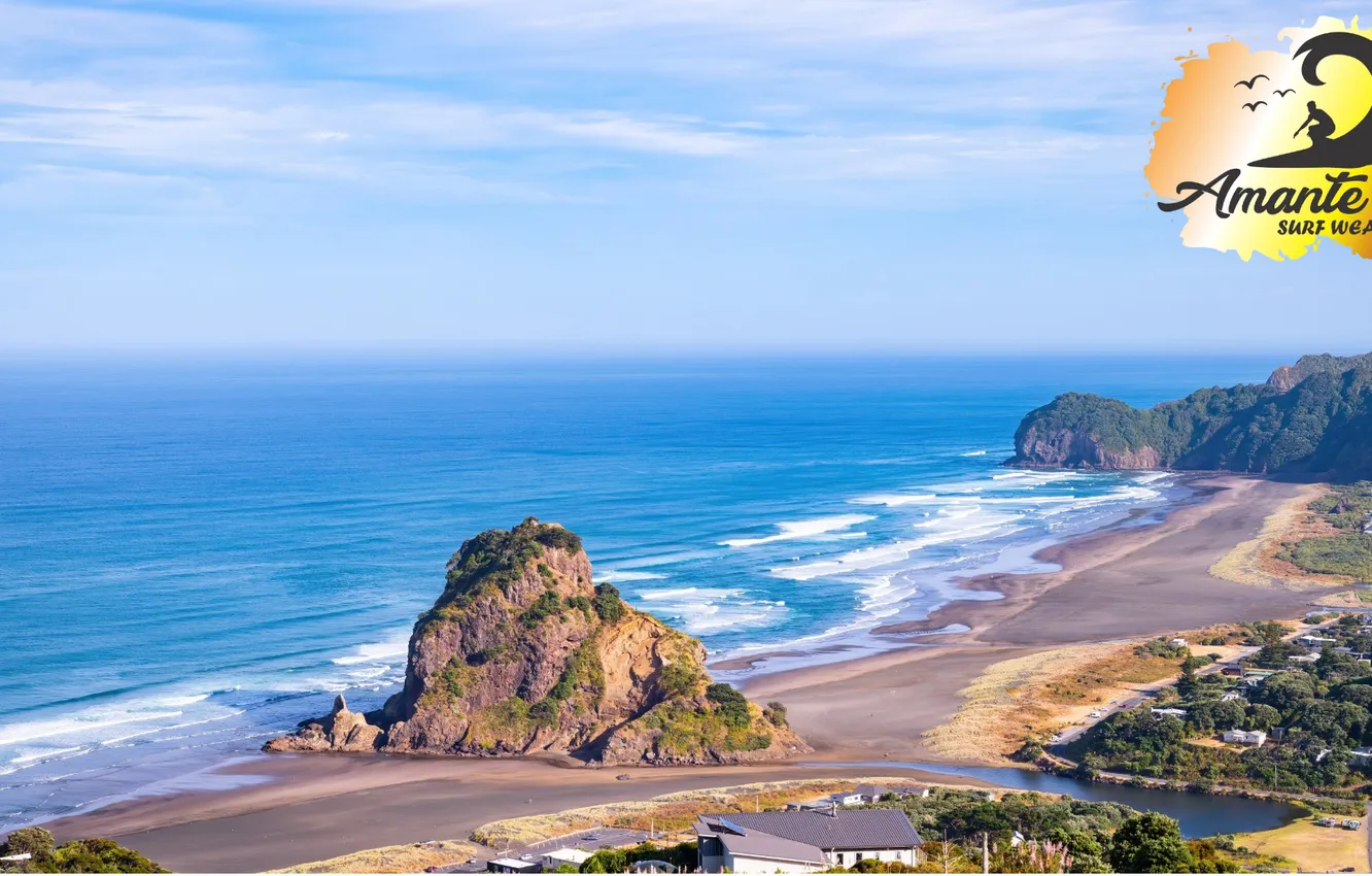 Photo wallpaper logo, beach, LOVER