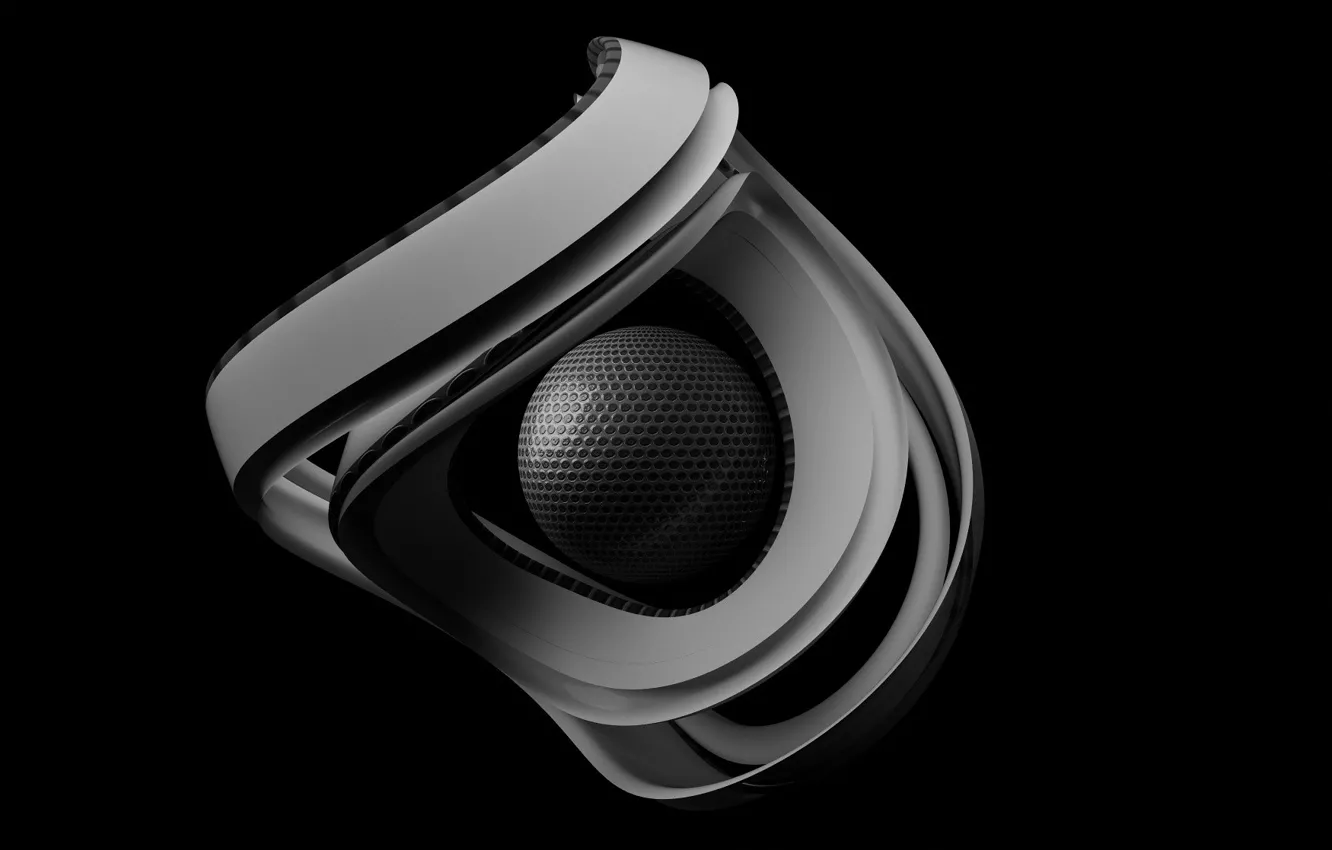 Photo wallpaper balls, graphics, tape, black and white