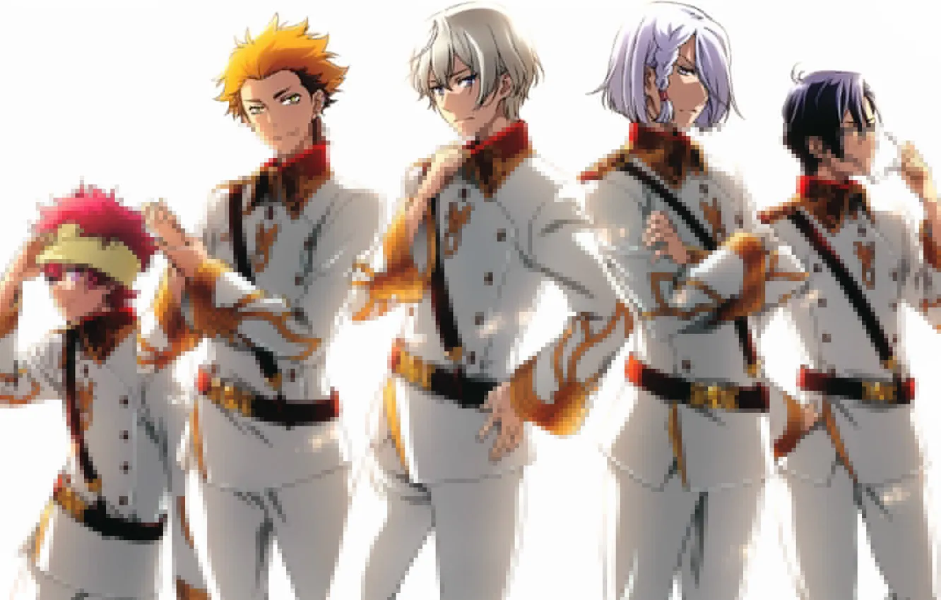 Photo wallpaper white background, form, strap, shoulder straps, kakumeiki valvrave, q-vier, h-noun, x-one