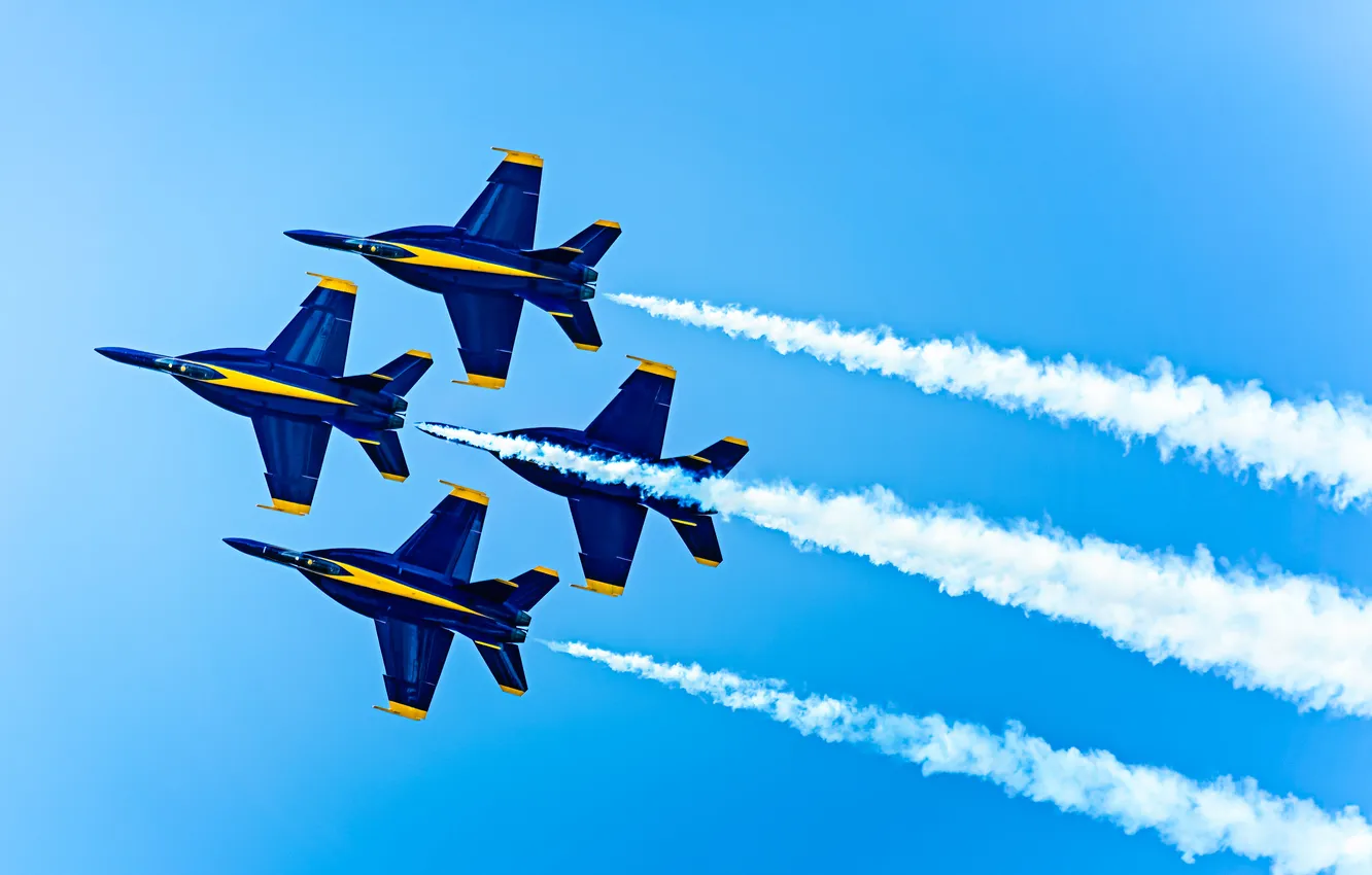 Photo wallpaper the sky, flight, parade