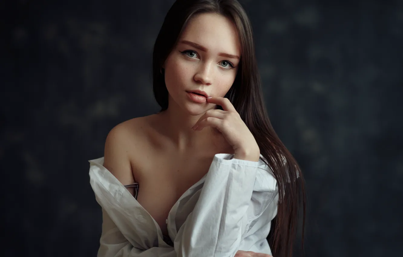 Photo wallpaper chest, portrait, sponge, retouching, Rita, Evgeniy Bulatov