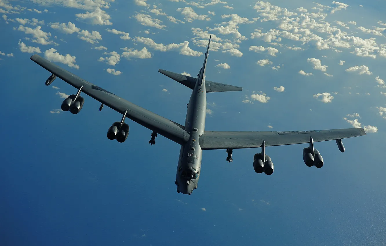 Photo wallpaper Boeing, bomber, strategic, heavy, B-52, STRATO fortress
