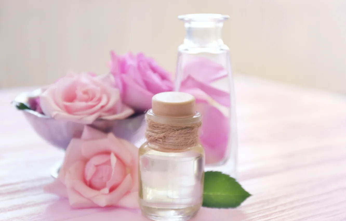 Photo wallpaper spirit, petals, rose, pink, petals, pink roses, anoint