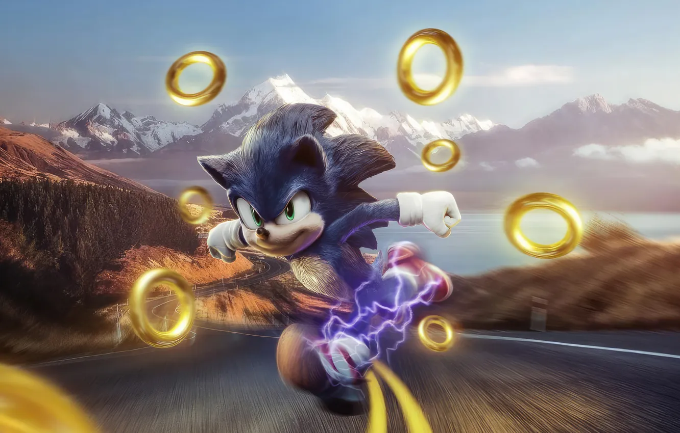 Photo wallpaper games, Sonic, Speedster