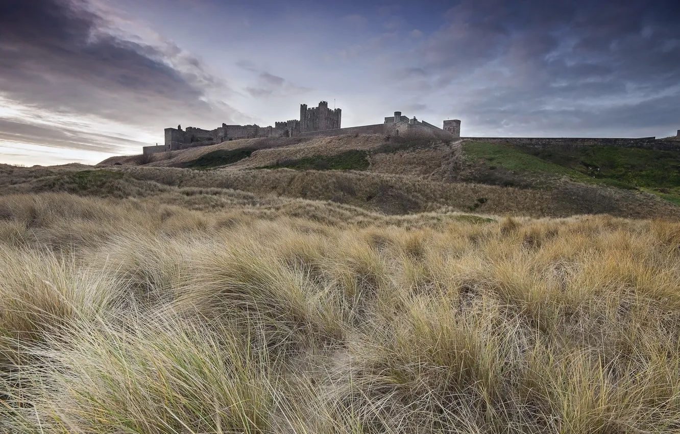 Photo wallpaper landscape, Bamburgh Castle, Northumberland