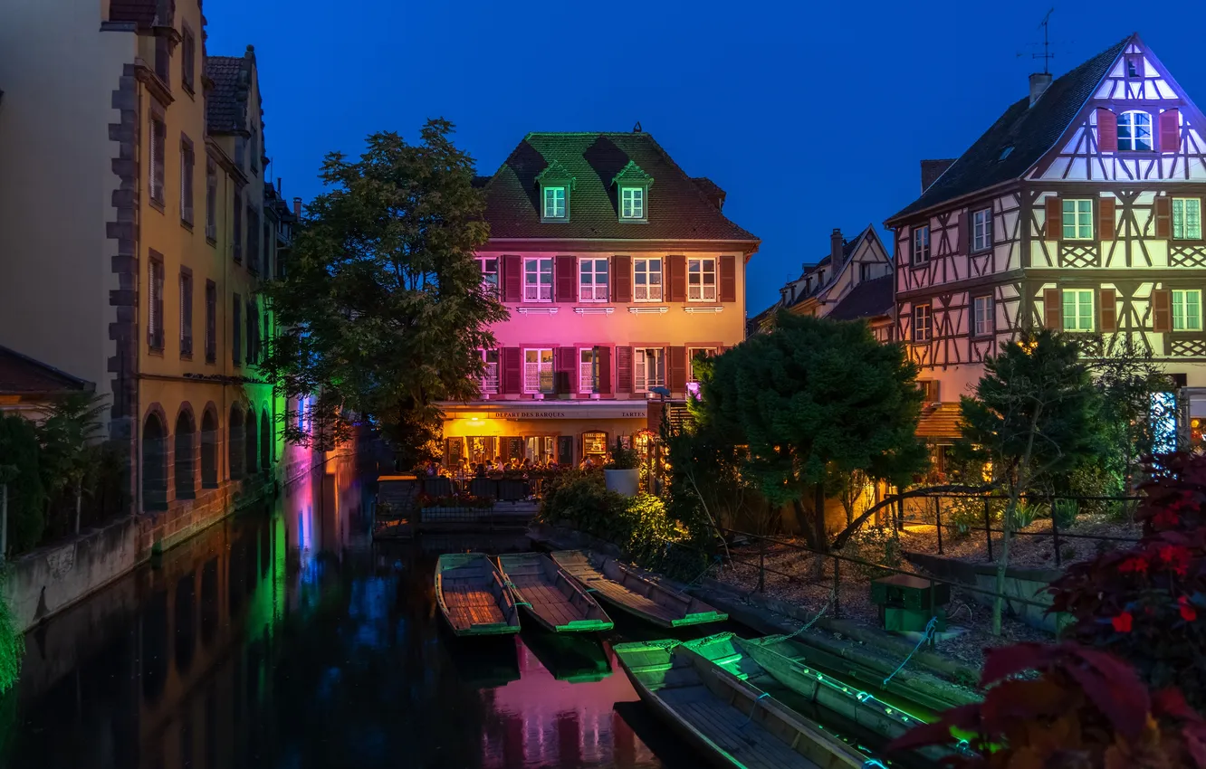 Photo wallpaper France, the evening, Colmar