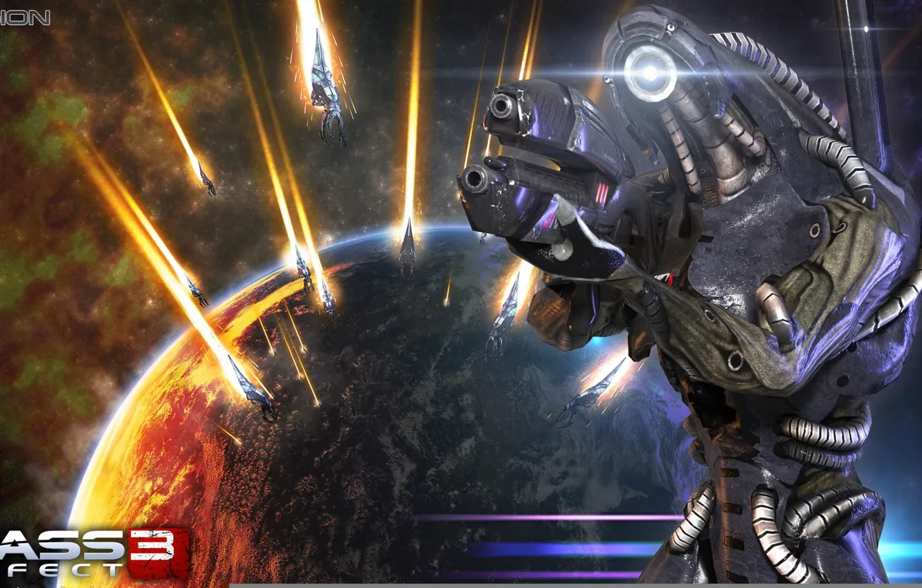 Photo wallpaper mass effect, geth, legion