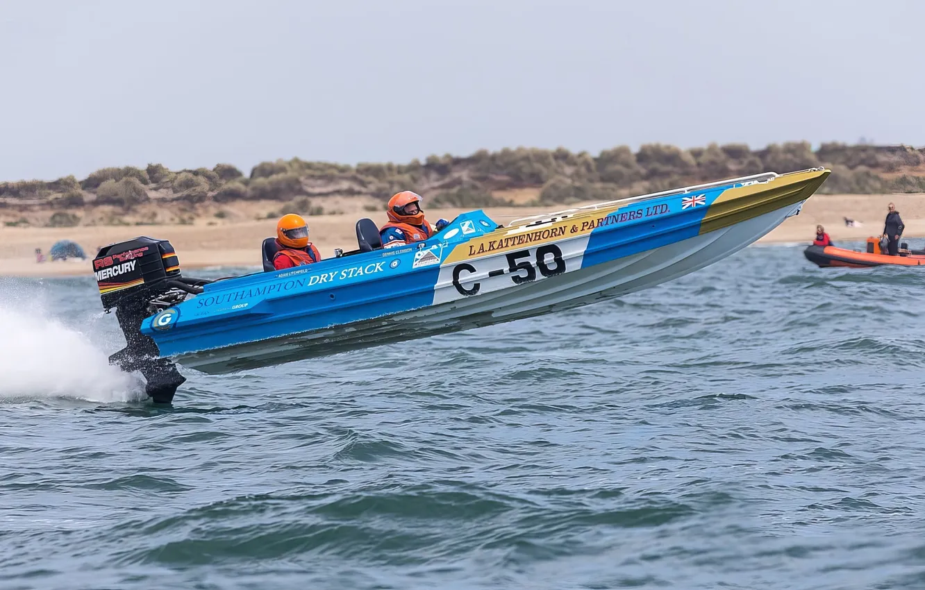 Photo wallpaper race, boat, speed