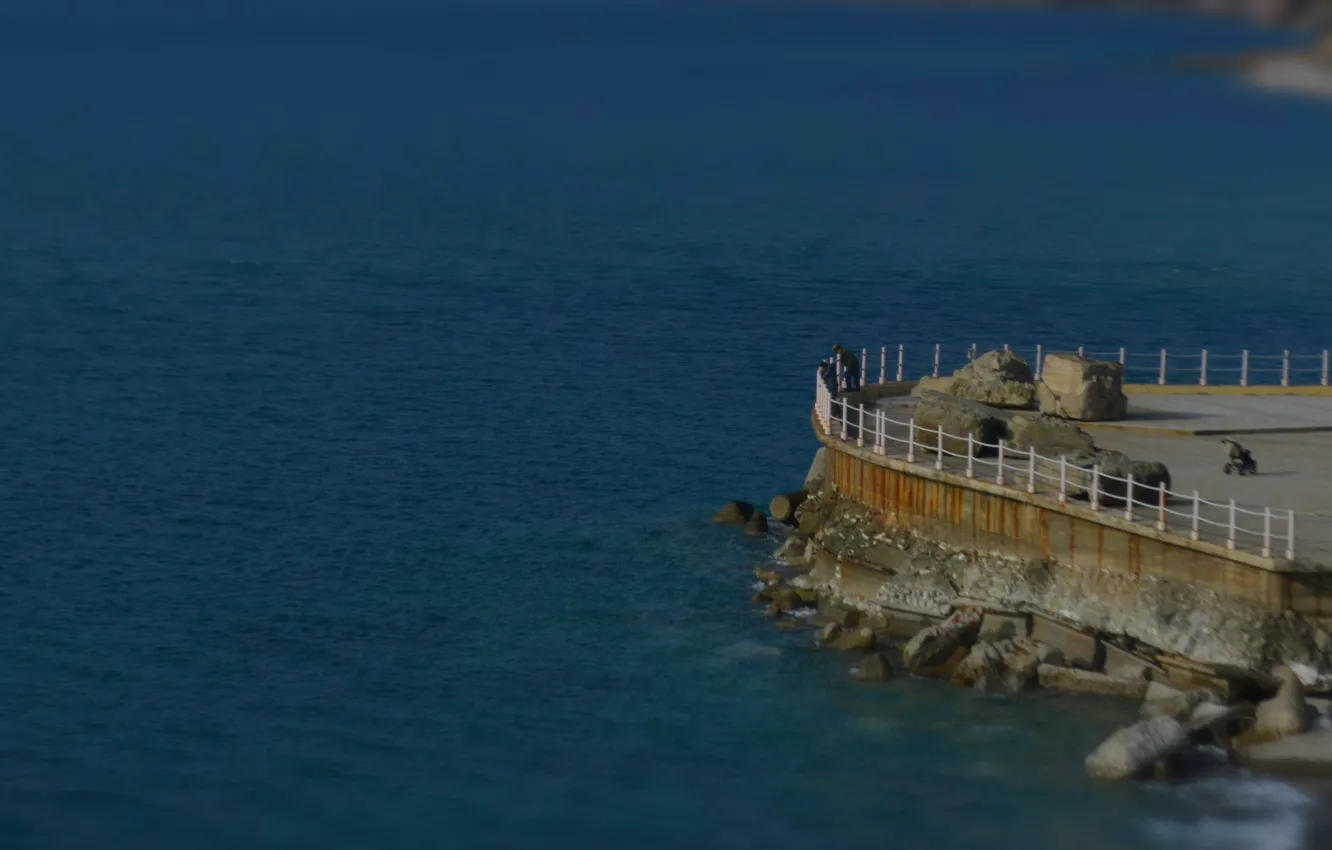 Photo wallpaper sea, landscape, day, Tuapse, The black sea