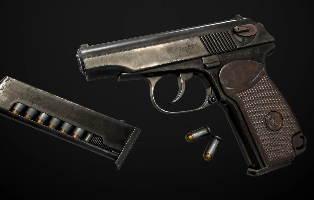 Photo wallpaper Makarych, the Makarov pistol