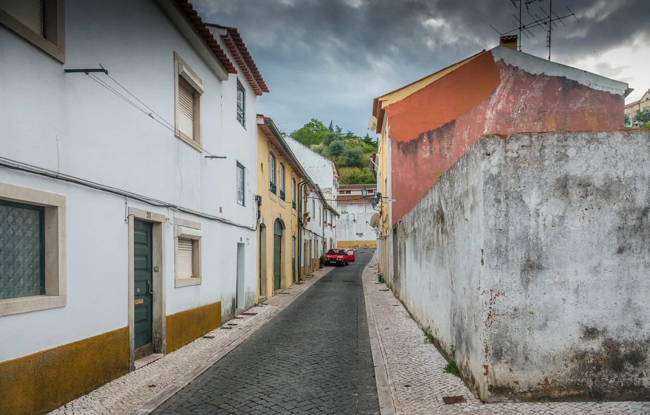 Photo wallpaper Portugal, street, street, Portugal, Tomar, Tomar