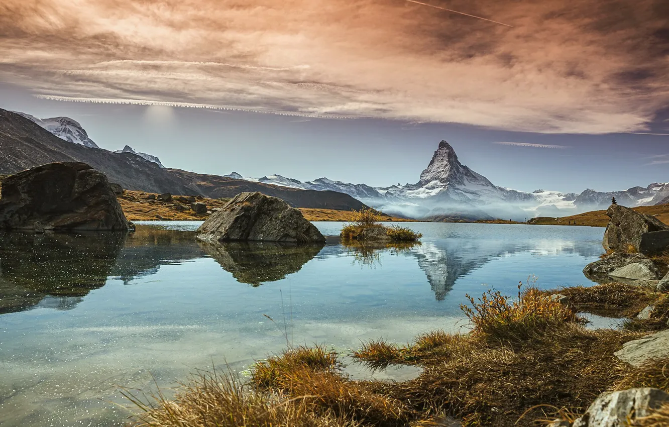 Photo wallpaper autumn, Zermatt, Switzerland