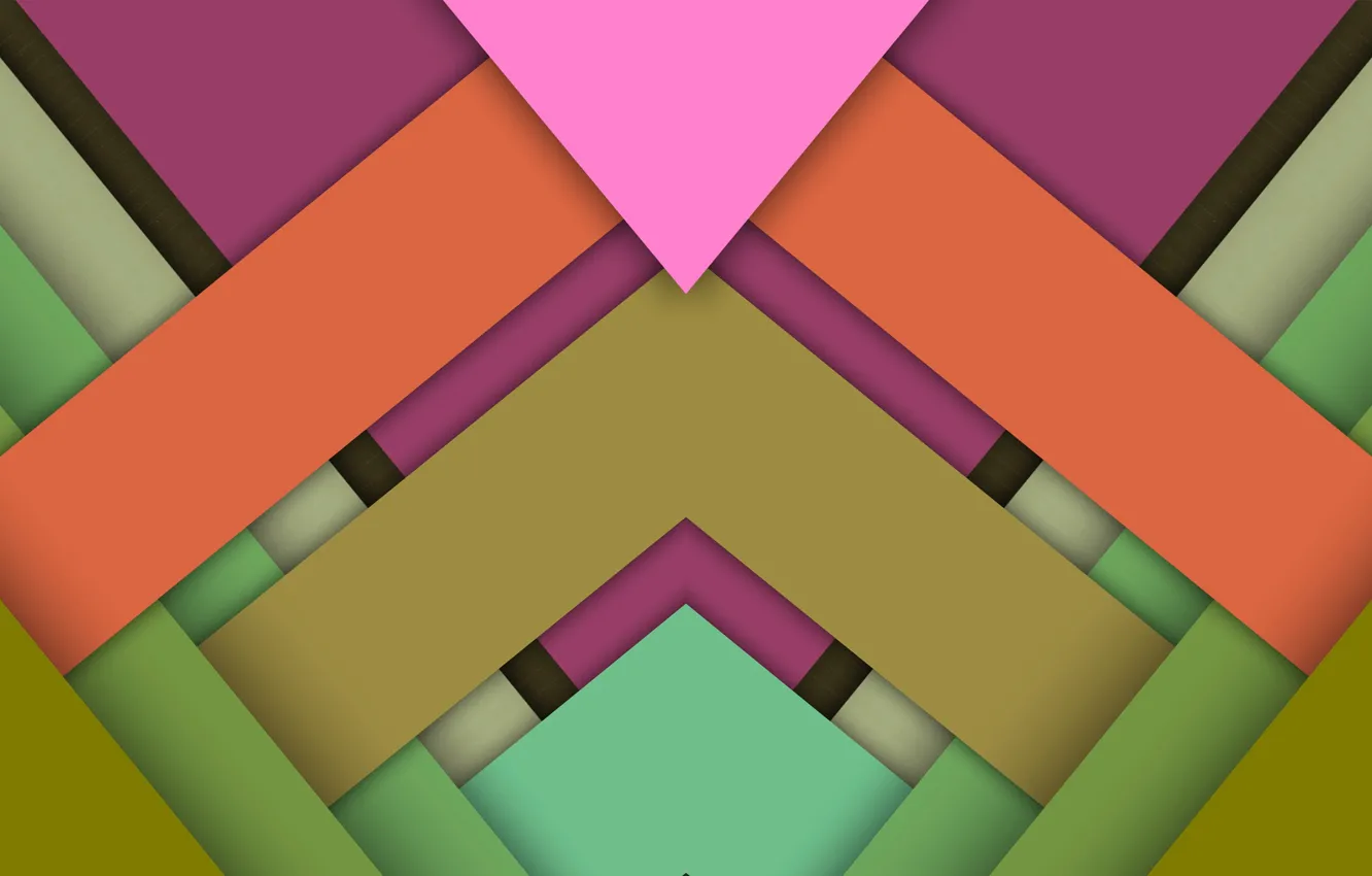 Photo wallpaper strip, shadow, triangle, layer