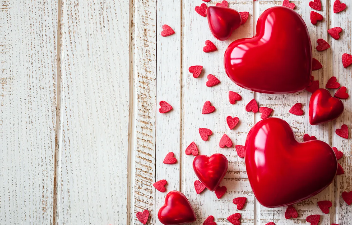 Photo wallpaper love, heart, hearts, love, heart, wood, romantic