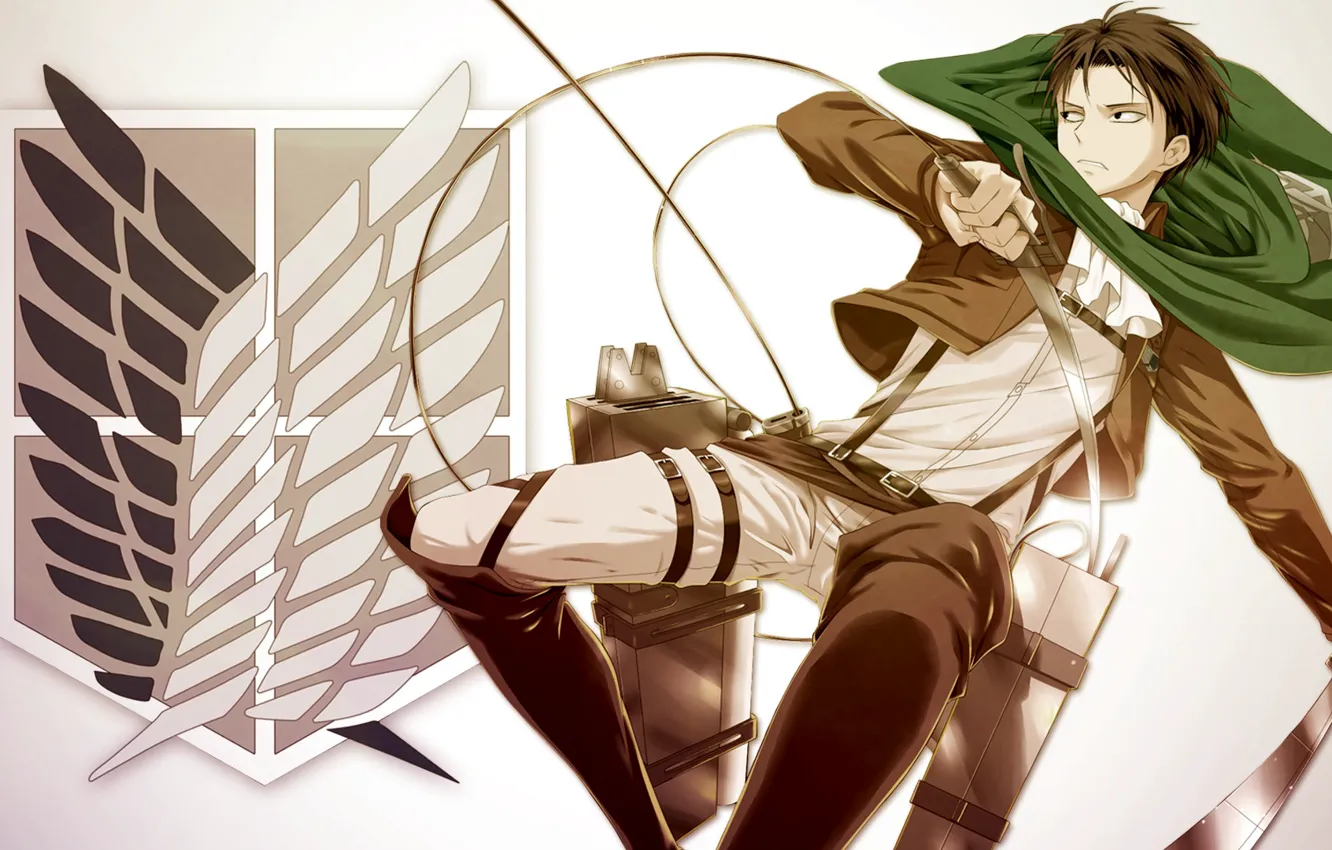 Photo wallpaper anime, Attack on Titan, Shingeki no Kyojin, Levi