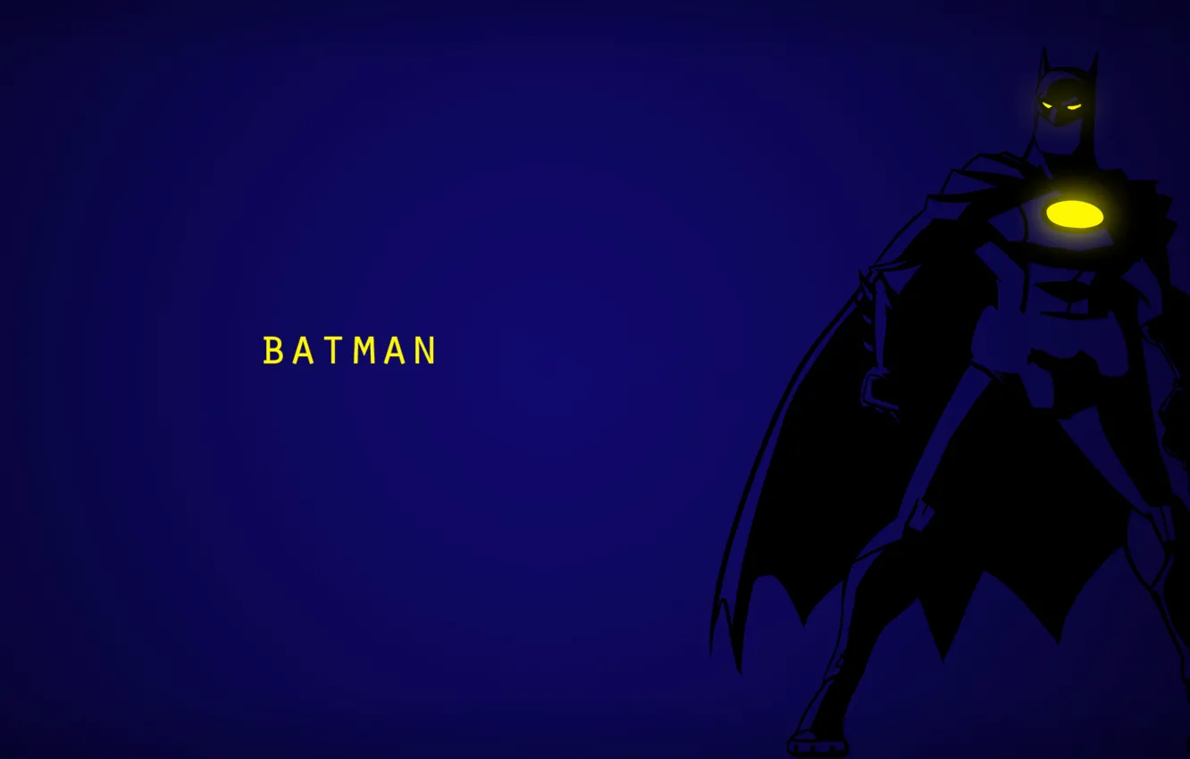 Photo wallpaper blue, background, minimalism, Batman, Comics, Bruce Wayne