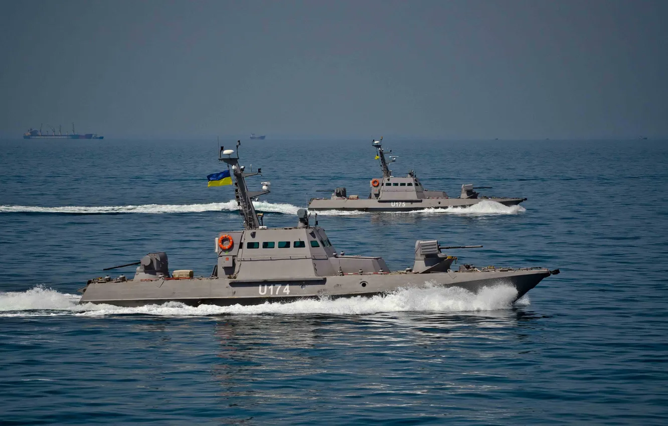 Photo wallpaper sea, ship, Navy, Ukraine, Navy, Gyurza-M, The Ukrainian Navy