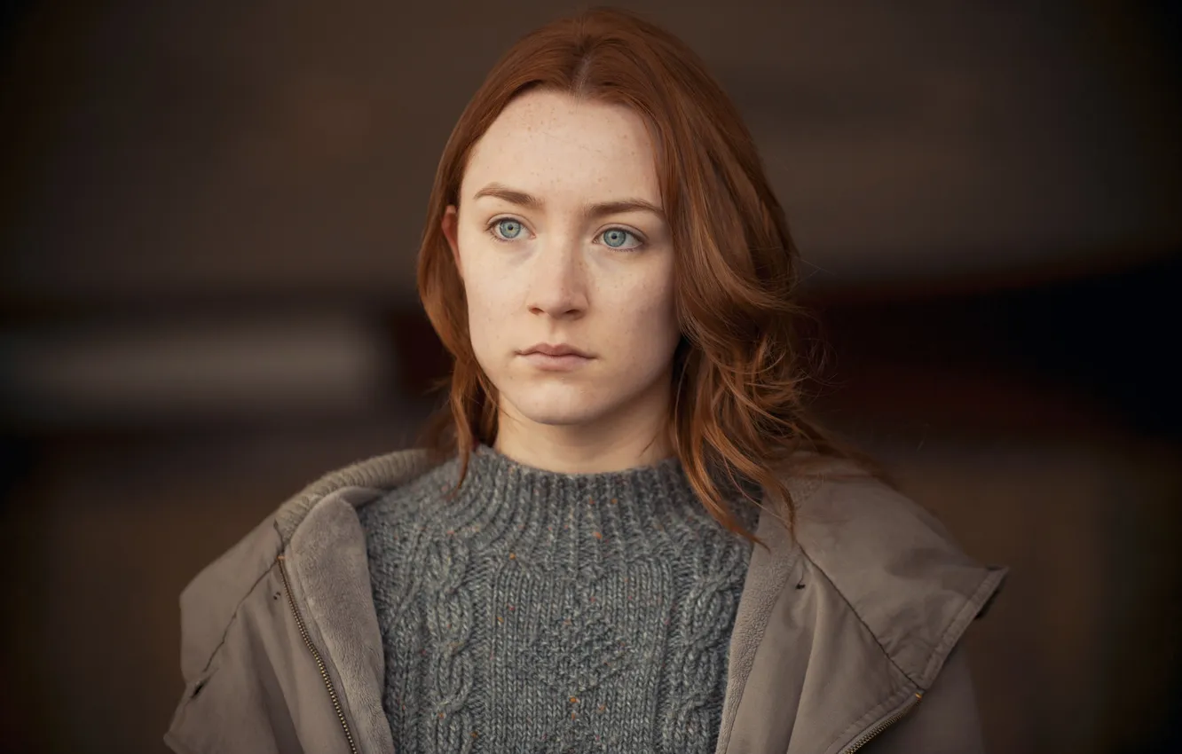 Photo wallpaper eyes, look, actress, Saoirse Ronan, Saoirse Ronan