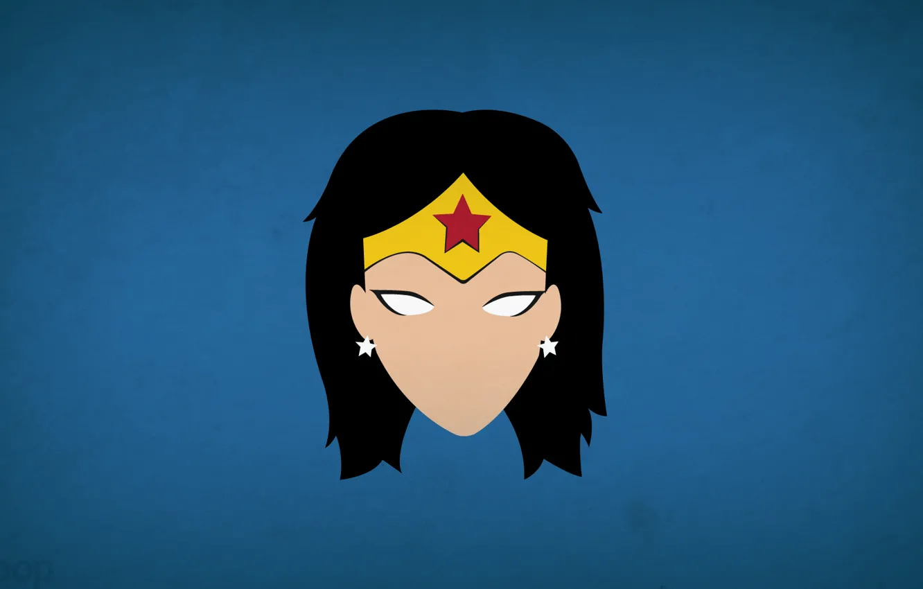 Photo wallpaper minimalism, Wonder Woman, DC Comics, blo0p