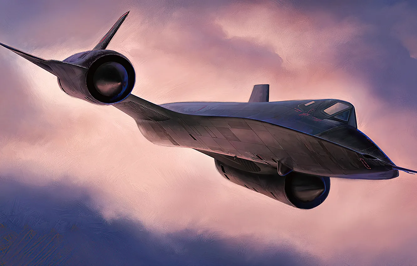Photo wallpaper airplane, jet, Lockheed SR-71 Blackbird