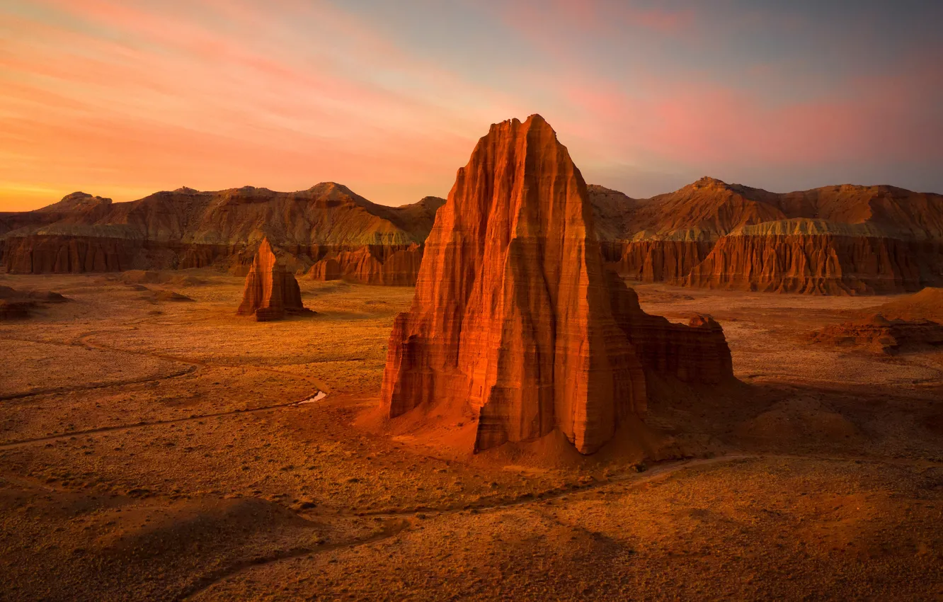 Photo wallpaper mountains, rocks, desert, USA, canyons