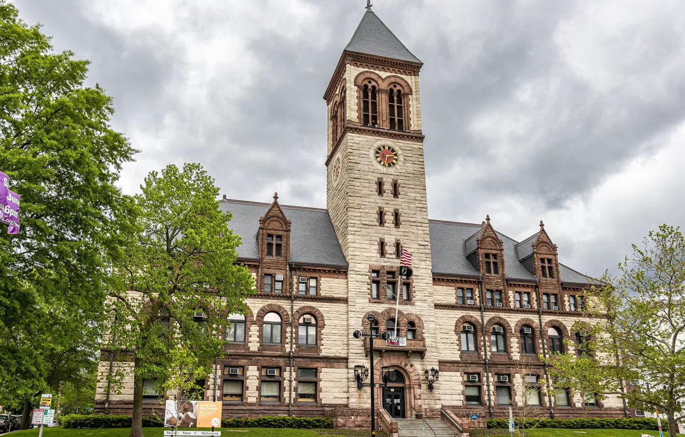 Photo wallpaper watch, building, tower, home, mansion