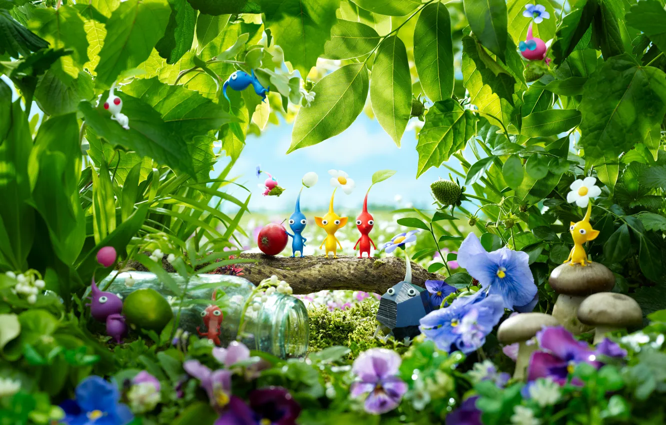 Photo wallpaper Game, Wii U, Pikmin 3, Thevideogamegallery.com