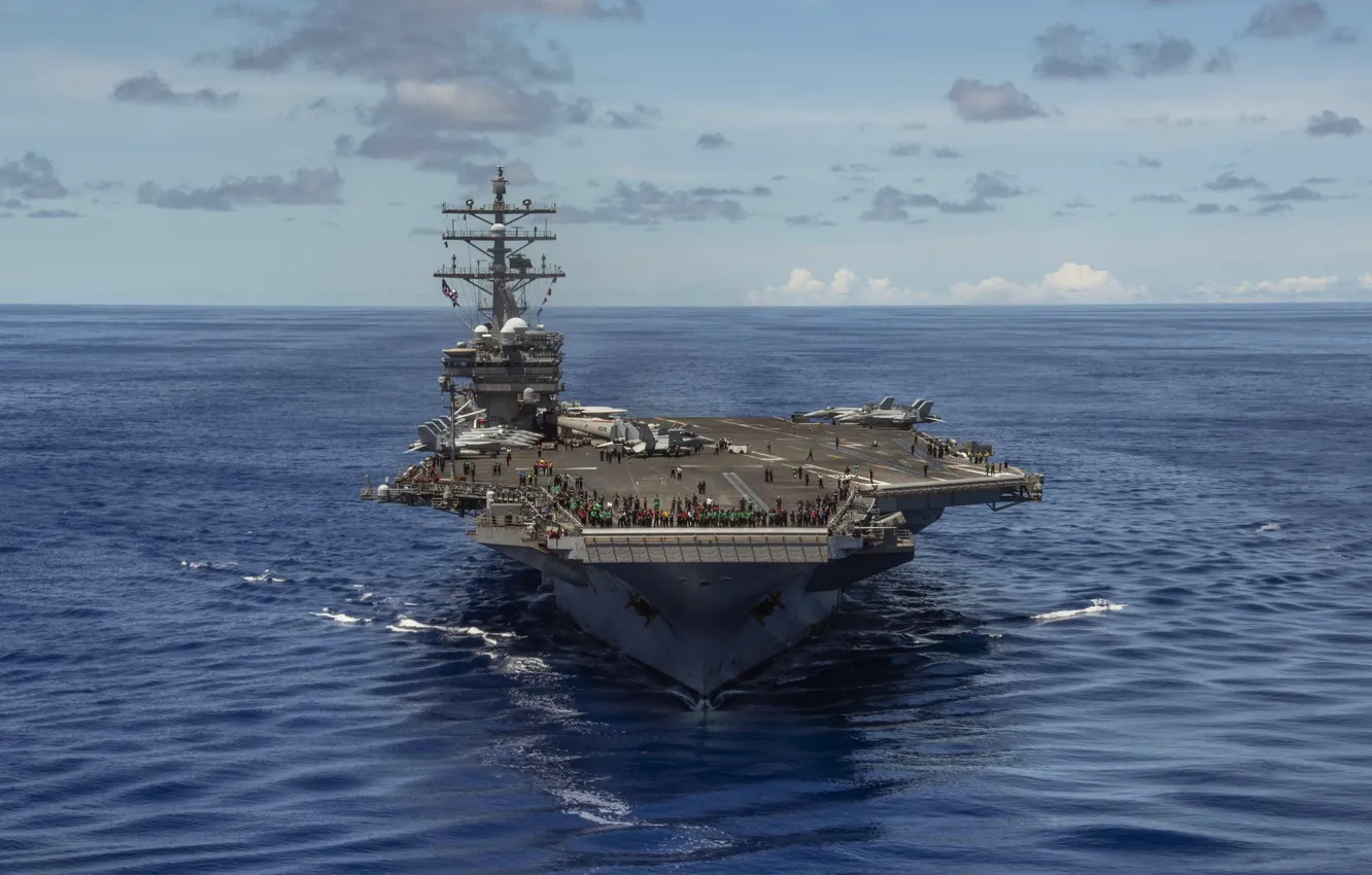 Photo wallpaper weapons, army, USS Ronald Reagan