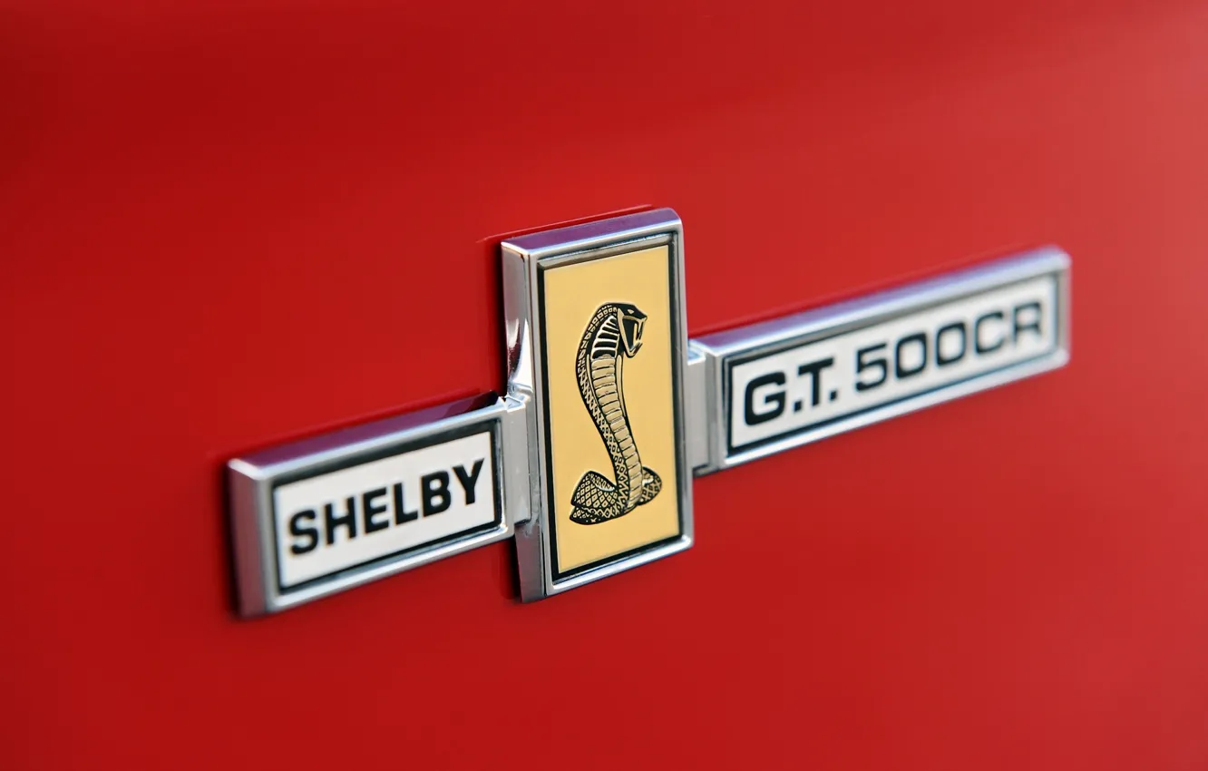 Photo wallpaper macro, Mustang, Ford, Shelby, Mustang, emblem, Cobra, convertible
