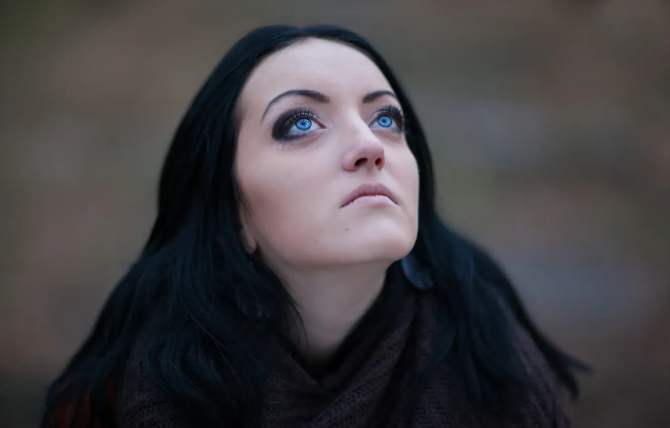 Photo wallpaper sadness, portrait, tears