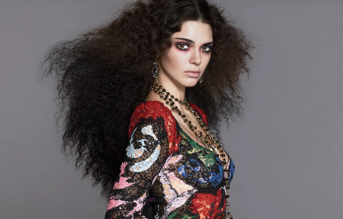 Photo wallpaper decoration, background, model, makeup, dress, brunette, hairstyle, outfit