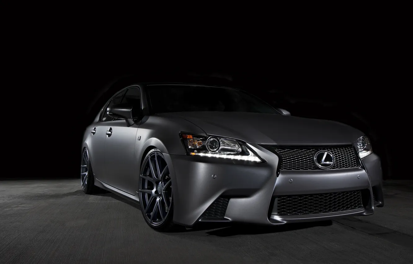 Photo wallpaper Lexus, Sport, GS F, Matte Gunmetal