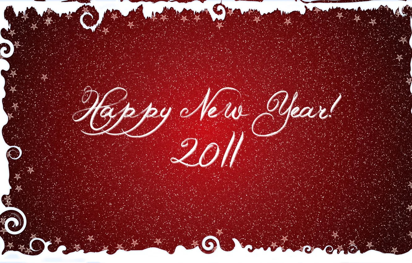 Photo wallpaper snowflakes, red, letters, background, the inscription, new year, font, stars